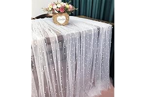 Wedding Table Tulle Tablecloth Decor for Sweetheart Table
