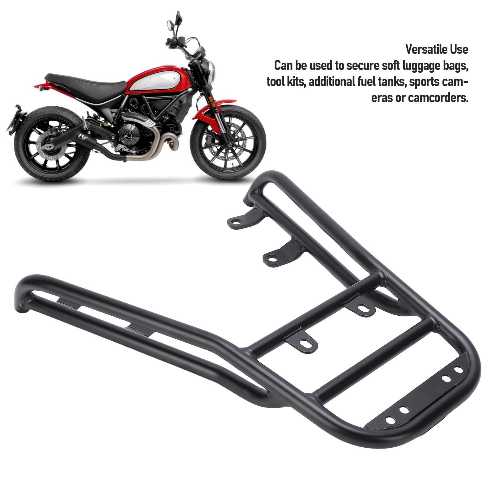 Bagażnik Tylny Motocykla Bagażnik o Wysokiej Wytrzymałości do Scrambler 800 2023-2025 Lekki, Trwały, żelazny 1 Jednostka