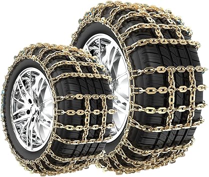 Tire Chains Snow Chains Snow Chains for Car Tires Tire Chains for Trucks Snow Socks for Tires Tire Chains for Cars Snow Chains for SUV Tire Chains for SUV 2pcs 185/70R14