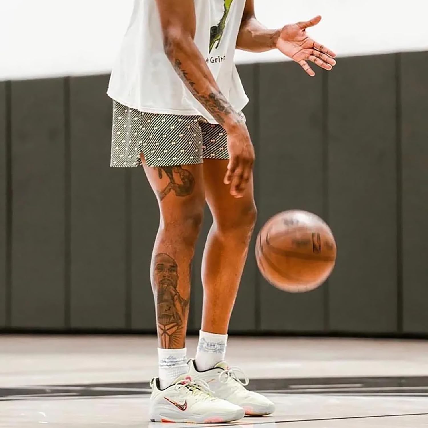 BOOMLEMON Mens Mesh Graphic Print Shorts Casual Workout Cool Shorts Gym Basketball Running Short Pants - Image 8