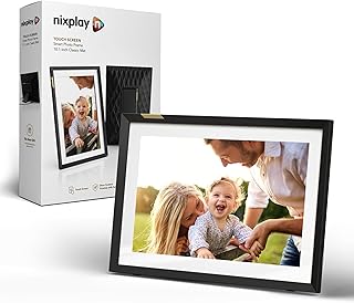 Nixplay 10.1â€ Digital Photo Frame - Connecting Families & Friends (Black/White Matte)