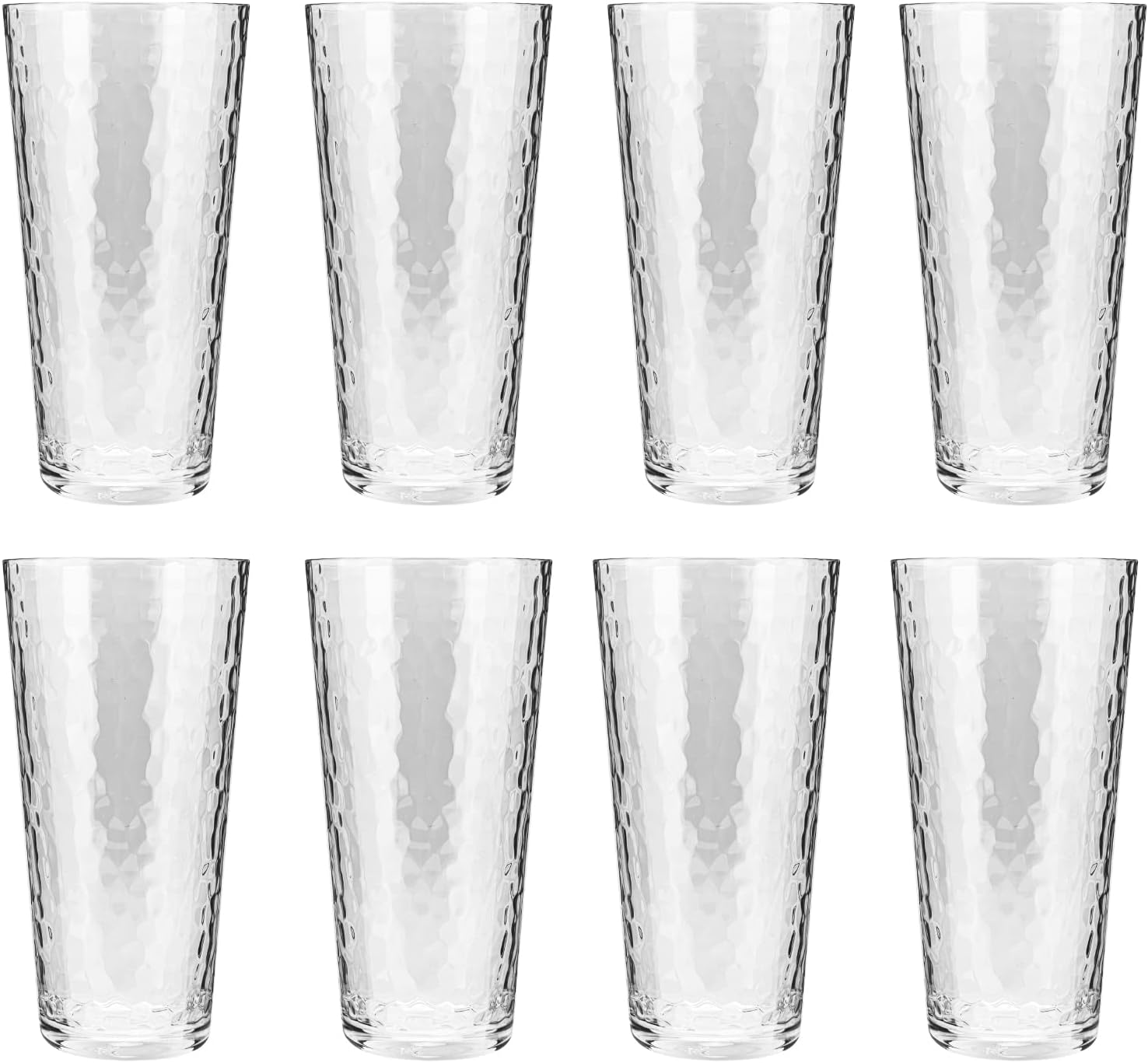 KXWARE 26ounce Acrylic Highball Glasses Plastic Tumbler