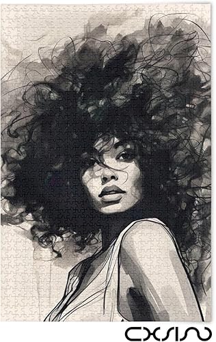 Miniatura 2 de Rompecabezas de 1000 piezas para adultos American African Black Girl Rompecabezas de madera Juguetes educativos para el cerebro 21216876