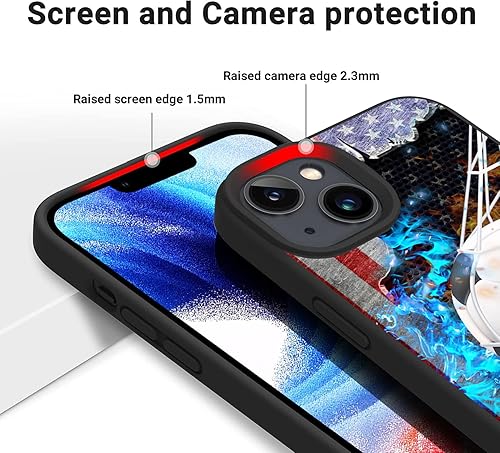 Miniatura 27 de Funda personalizada con nombre personalizado para iPhone 17/16/15/14/13/12/11 Air Pro Max, Galaxy S25/S24/S23/S22/S21/S20 Bombero,Veterano