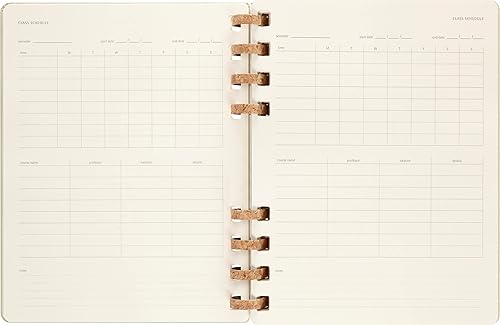 Miniatura 6 de Moleskine Agenda académica en espiral 2024, 12M, extragrande, kiwi aplastante, tapa dura (7.5 x 10)