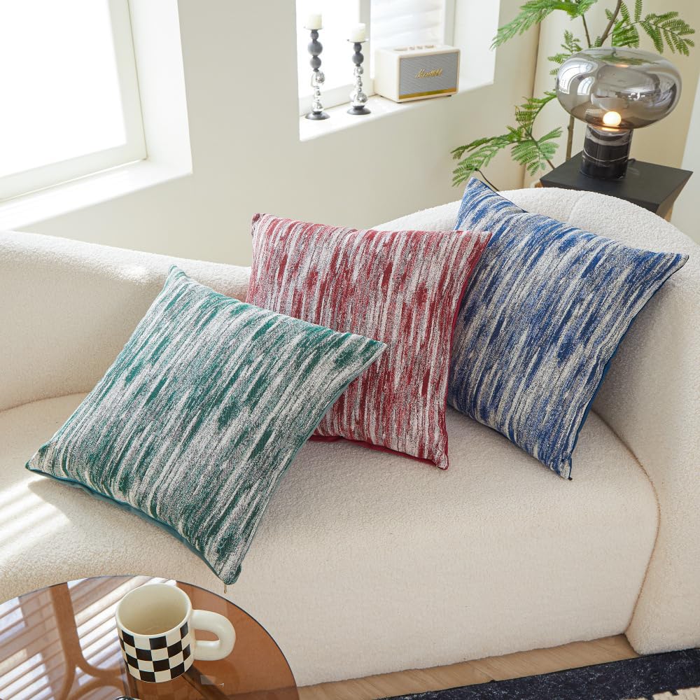 Almohada de Apoyo para la Espalda, Tejido Jacquard,Azul