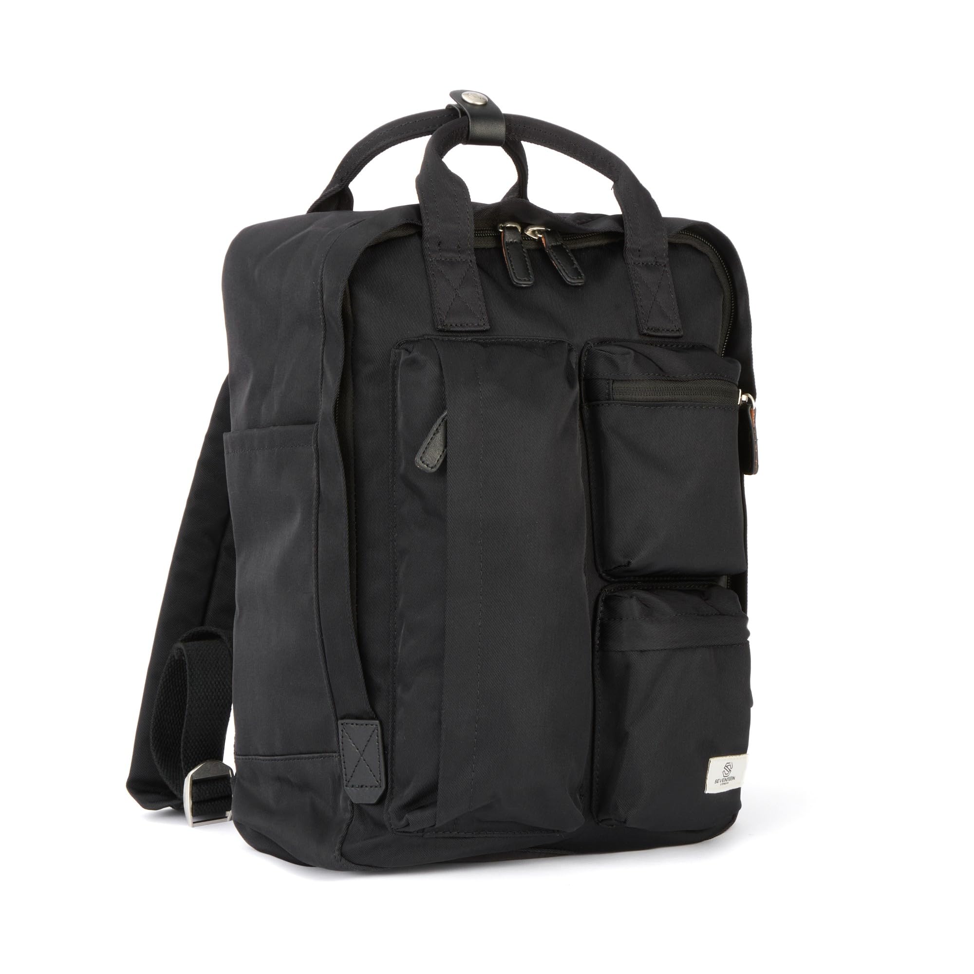 SEVENTEEN LONDON – Modern Urban Unisex 'Piccadilly Circus' Backpack in a Classic Slim Simple Design – Fits Laptop up to 13”