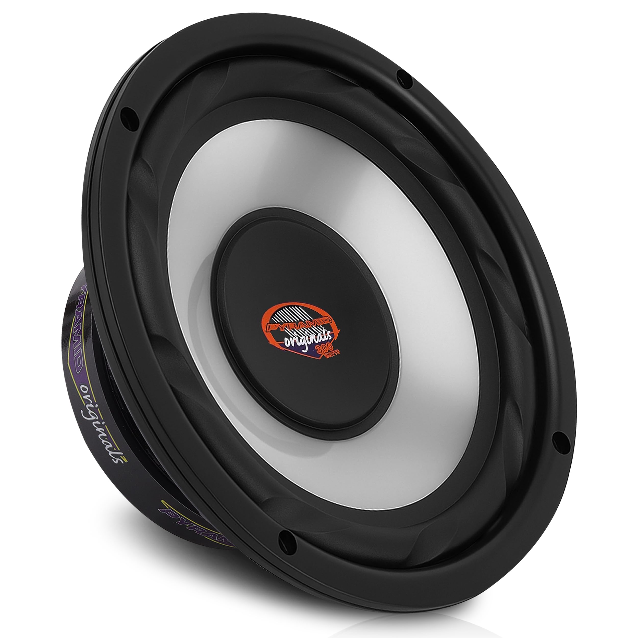 Pyramid 6.5 Inch Car Woofer Speaker - 300 Watt High Powered White Injected Polypropylene Cone Car Audio Sound Component Speaker System w/High-Temperature Kapton Voice Coil, 4 Ohm, 40oz Magnet - WX65X