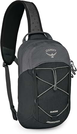 osprey backpack lazada Quasar Shoulder Sling Bag, Gray OS Color:Black/ Chartreuse Women's Osprey Aura AG tag:freshwater certified recycled polyester