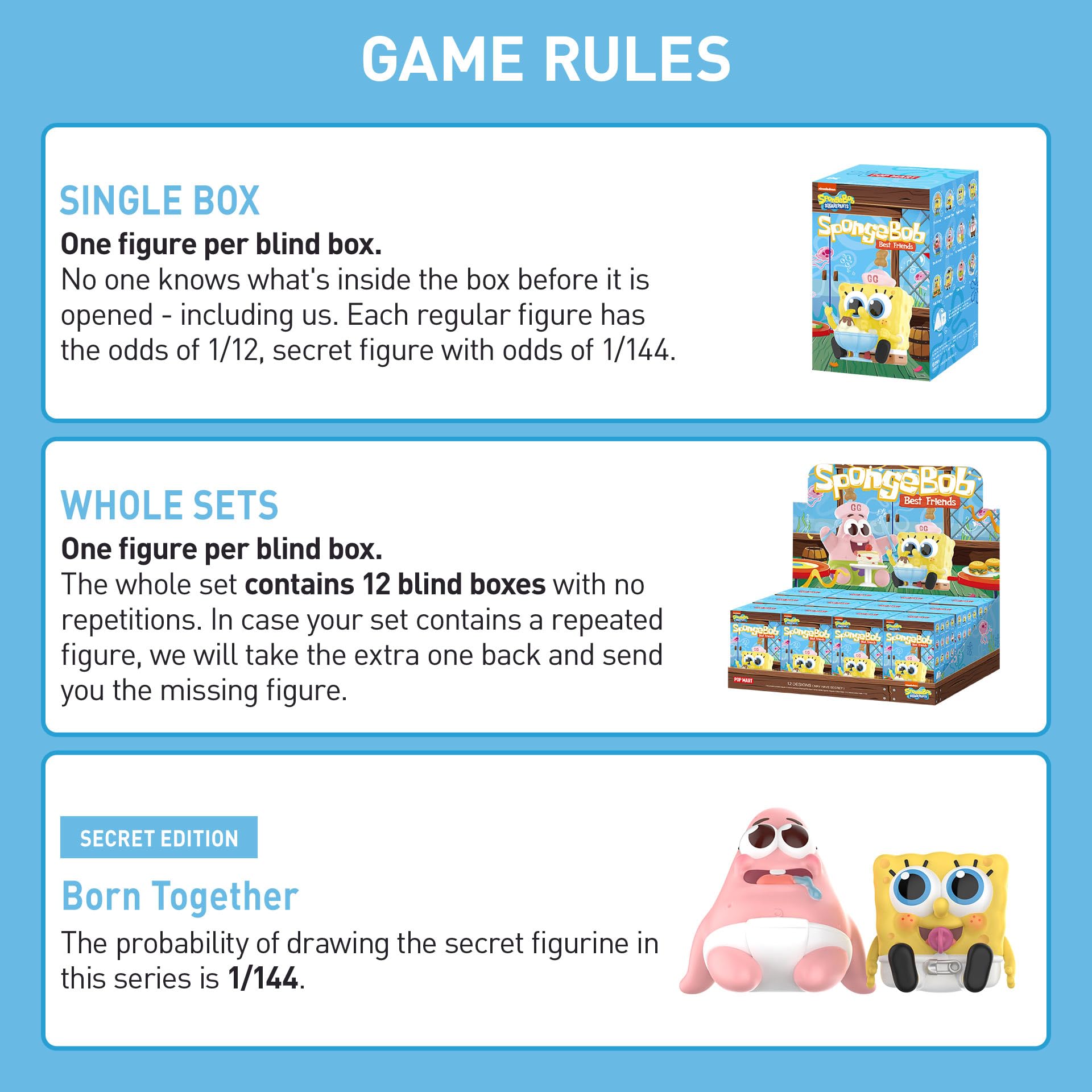 Buy POP MART Spongebob Best Friends Series Figures, Spongebob