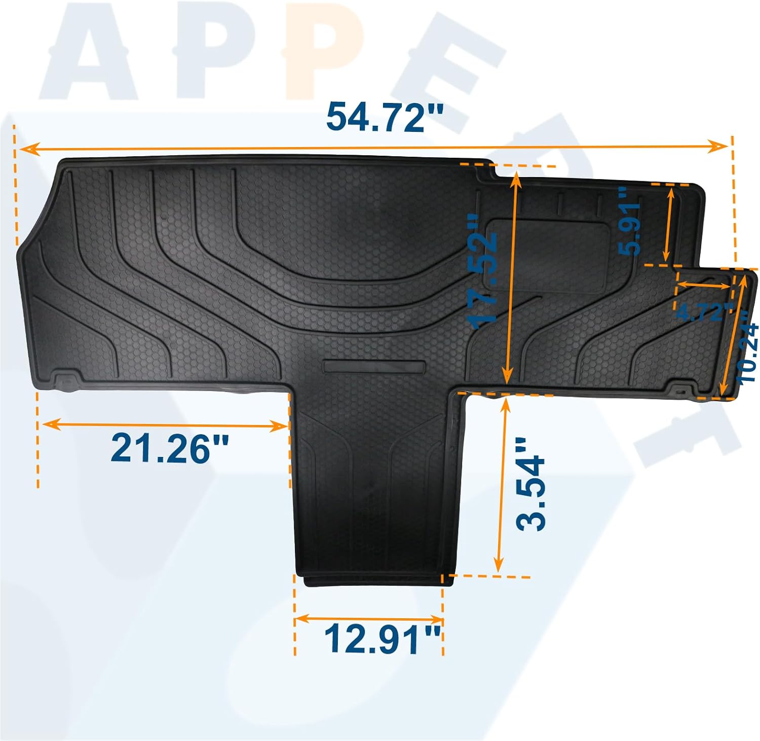 All Weather Floor Mat OE Style 82214969 Compatible with RAM ProMaster Cargo Van 1500 2500 3500 with Bucket Seats 2014 2015 2016 2017 2018 2019 2020 2021 2022 2023 2024 2025