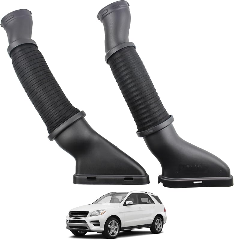 Pair Left & Right Air Intake Hose Fit for 12-18 Mercedes-Benz | Compatible With 2012-2018 Mercedes-Benz GL450 GL550 GL63 GLE63 GLS550 GLS63 ML550 ML63 AMG, Replaces 2780902482 2780902582