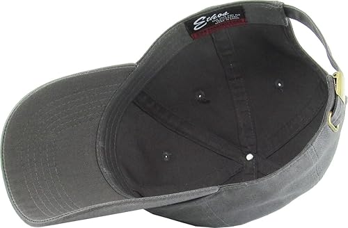 Miniatura 133 de KBETHOS® Gorra de béisbol de algodón ajustable de algodón con corona baja clásica Pigmento rojo teñido