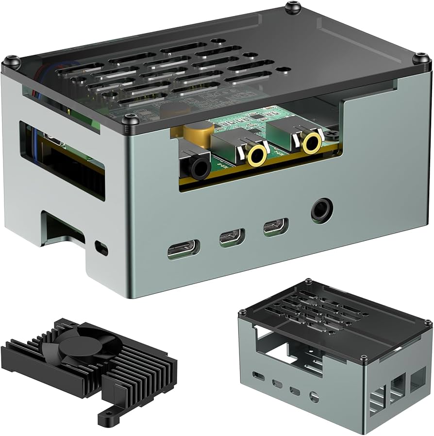 Amazon.co.jp: InnoMaker Raspberry Pi 4用アルミニウム合金ケース