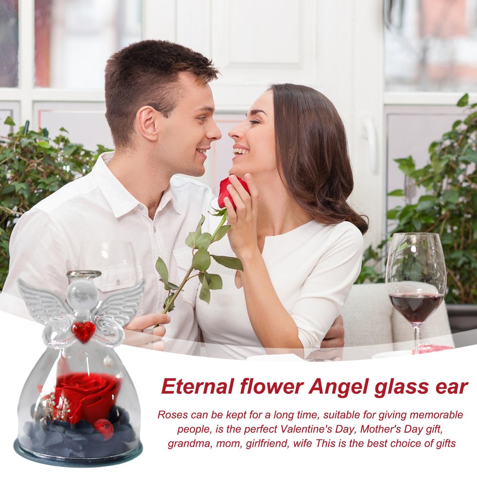 Rose Éternelle Sous Cloche – Cadeau Saint Valentin, Anniversaire, Fête Des Mères, Épouse, Petite Amie