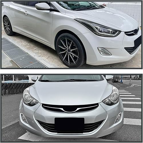 Miniatura 9 de Spec-D Tuning Luces antiniebla de lente transparente + 881 bombillas + interruptor incluido compatible con Hyundai Elantra Sedan 4D L+R 2011-2013