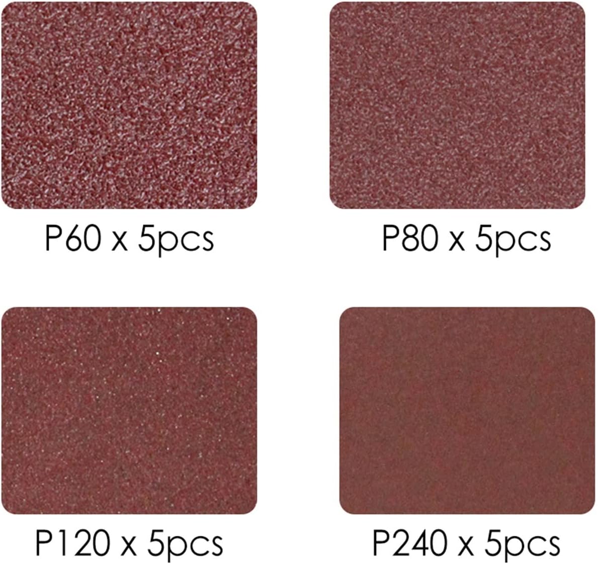 16pcs 3"x18" Sanding Belts 75x457mm Metal Polishing Abrasive Bands Tools Grit 60~240 Aluminium Oxide Sandpaper Mix Pack