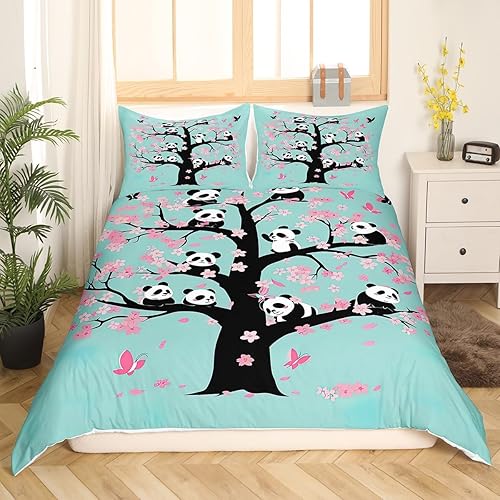 Miniatura 35 de Juego de ropa de cama de dibujos animados para niños, funda de edredón con estampado de vaca rosa, tamaño Queen, funda de edredón de piel de vaca