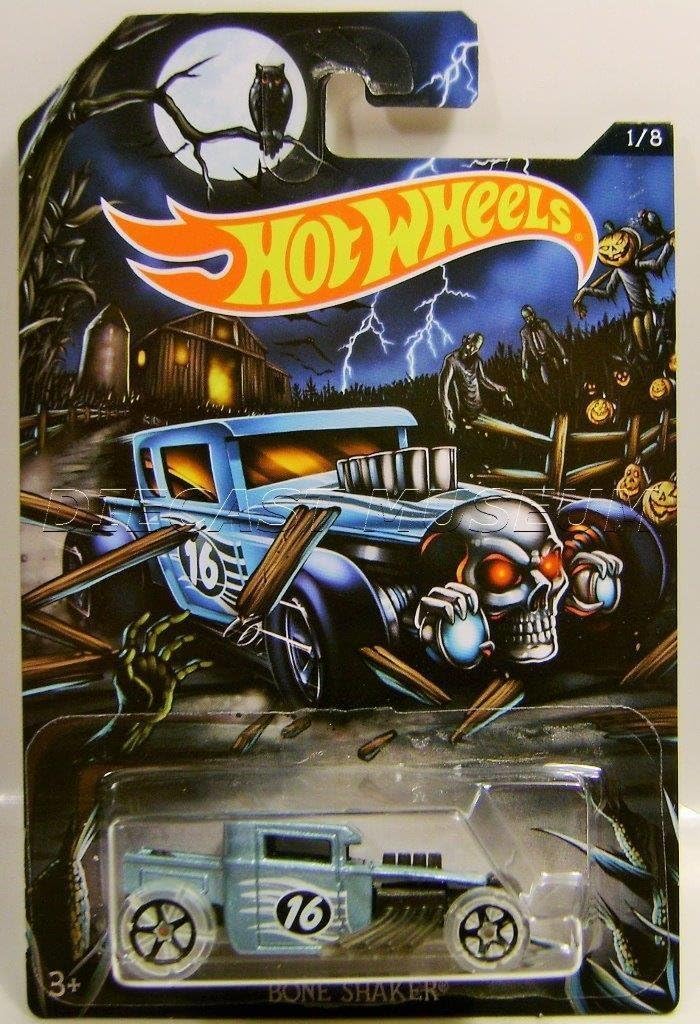 Hot Wheels Bone Shaker 1:8 Scale Die-Cast Car Model, Halloween Theme, Kid, Unisex, 36+ Months