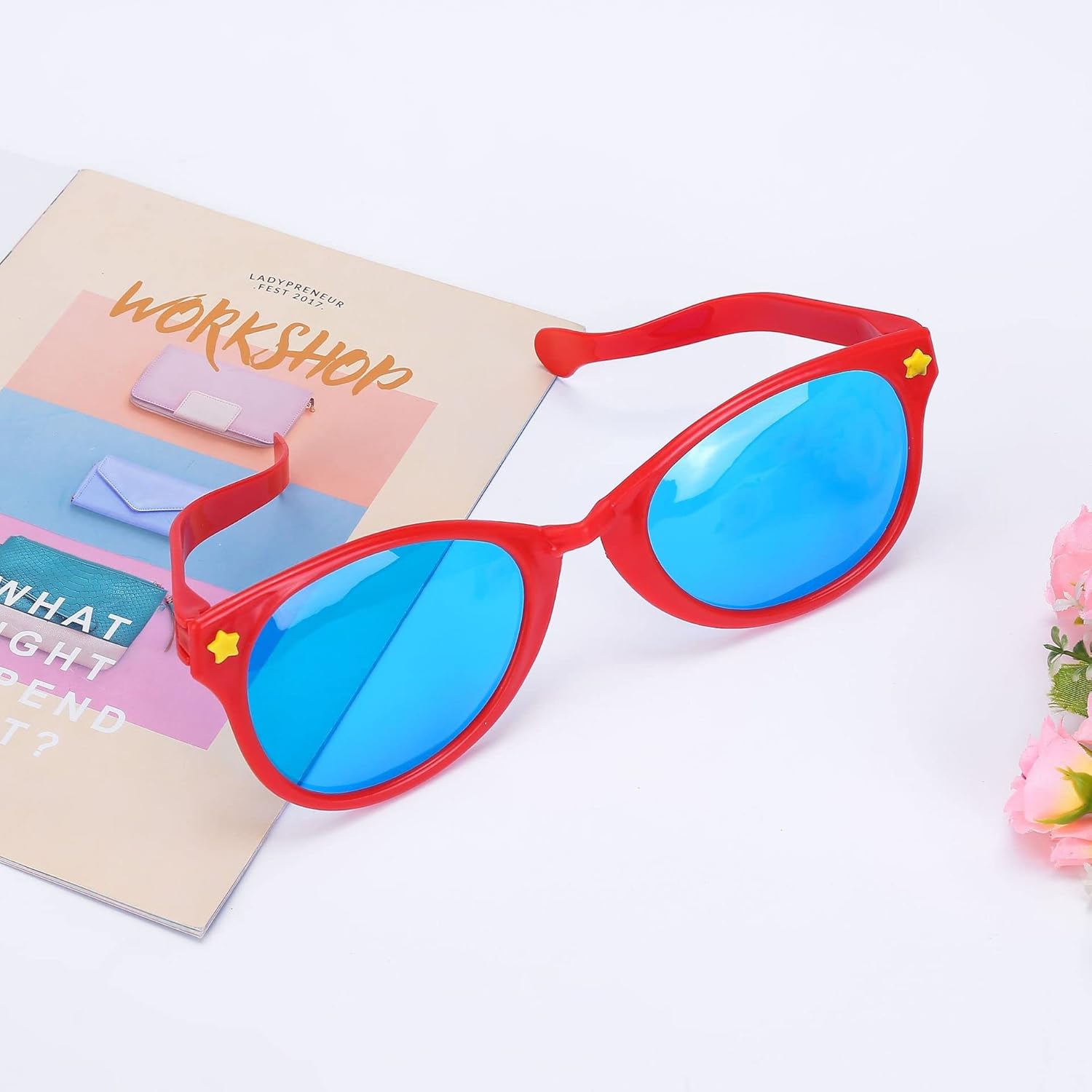 6 Pcs Jumbo Plastic Sunglasses Funny Party Glasses For Birthday Party Halloween Cosplay Supplies - Image 7