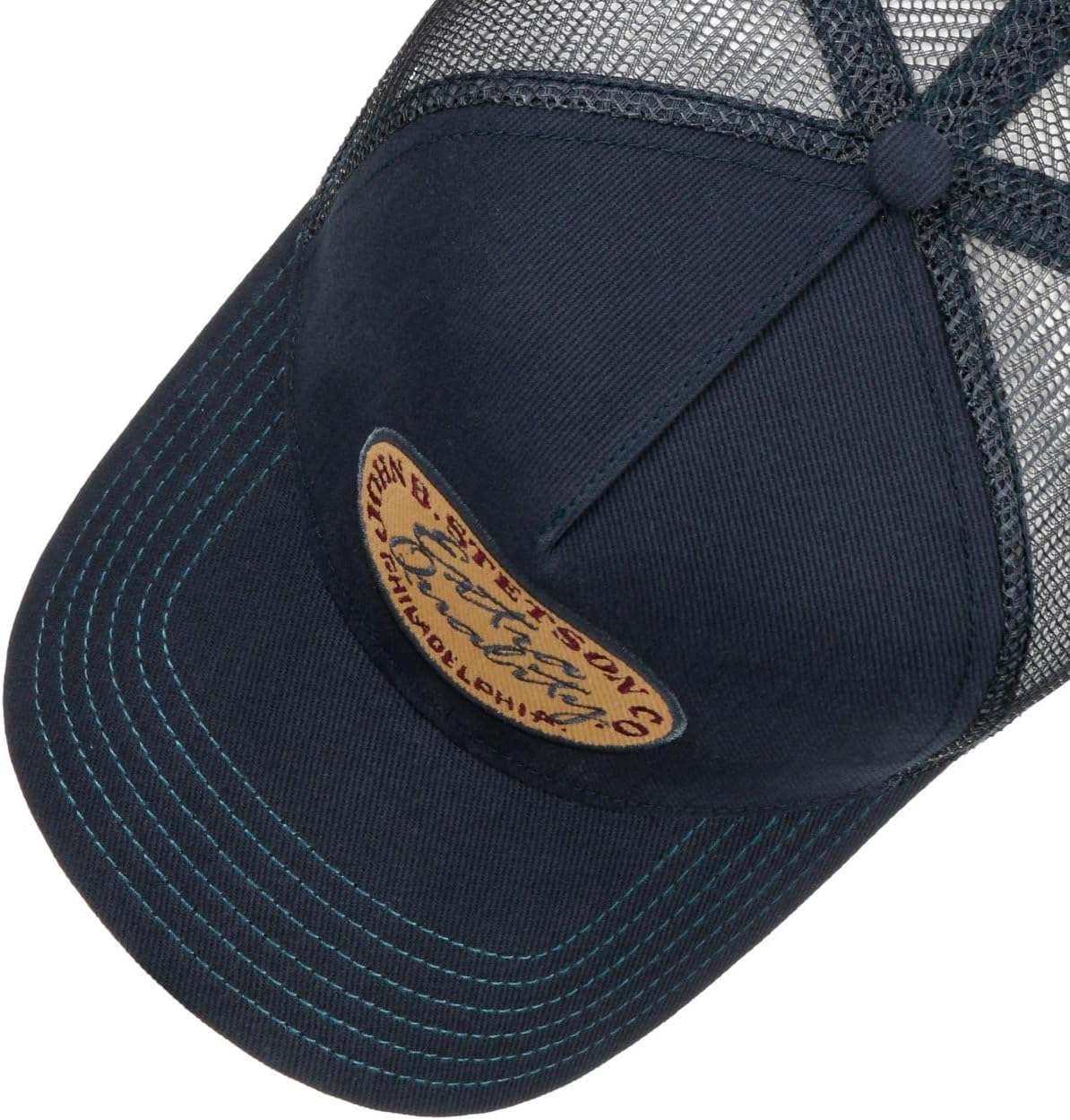 Stetson Vintage Brushed Twill Unisex Trucker Cap Mesh Strapback Cotton Summer Winter