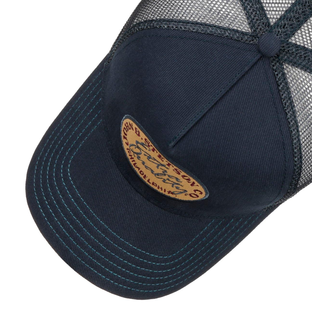Stetson Czapka Trucker Vintage Brushed TwillKobiety/Mężczyźni - tirowca baseball cap z meshu Metalowa sprzączka, daszkiem wiosna-lato jesień-zima Wiosna