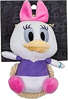Vista 4 de Buckle-Down Disney - Juguete para perros de Disney, Daisy Duck Chibi, juguete para mascotas, peluche con cuerda