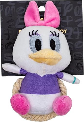 Miniatura 4 de Buckle-Down Disney - Juguete para perros de Disney, Daisy Duck Chibi, juguete para mascotas, peluche con cuerda