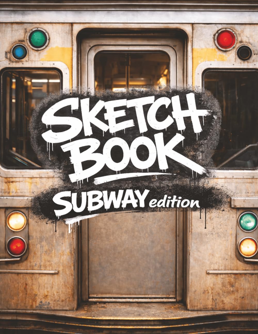 Subway Graffiti Sketchbook: 75 Single-Sided Trains, Stations, Walls, Benches & Downtown Underground Scenes for Tagging, Bombing & Street Art Practice | Urban Blackbook (8.5 x 11)