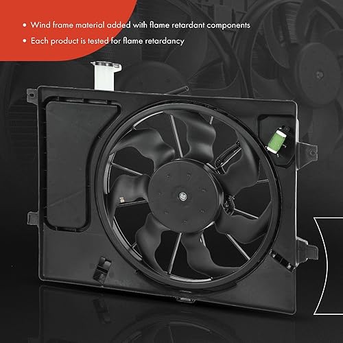 Miniatura 3 de A-Premium Conjunto de ventilador de refrigeración del radiador del motor compatible con modelos seleccionados Hyundai y Kia - Elantra 2011-2013,