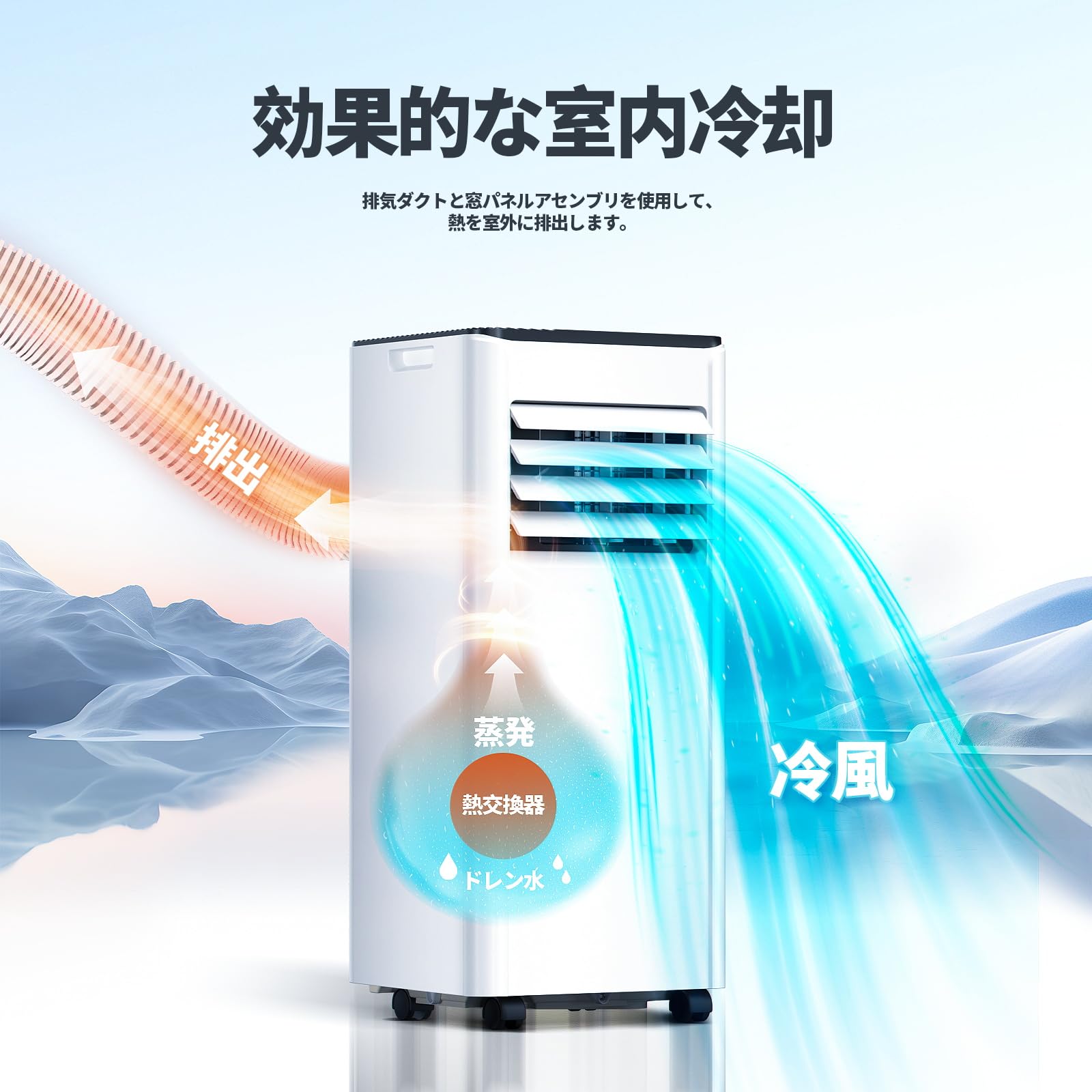 Amazon | ZAFRO スポットクーラー 家庭用 2.0kW 移動式エアコン 工事