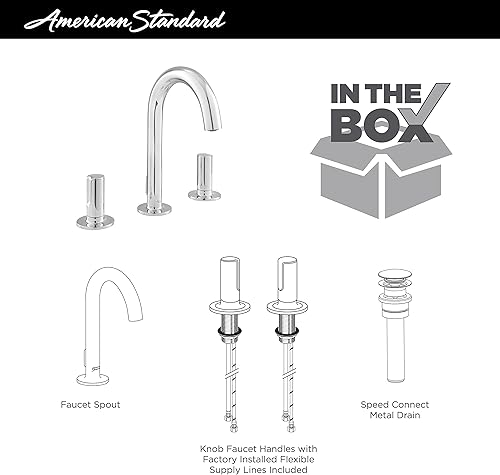 Miniatura 6 de American Standard 7105821.002 Studio S - Grifo de baño con pomos, cromo pulido