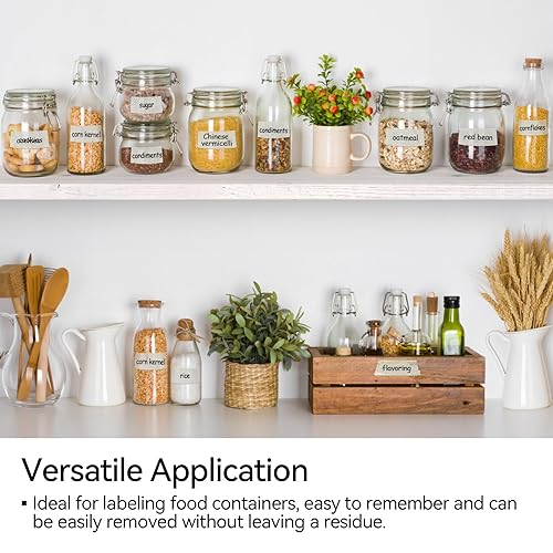 Miniatura 6 de Cinta adhesiva para congelador de 164 yardas, superficie para escribir, resistencia a bajas temperaturas, fácil de rasgar y quitar sin residuos,