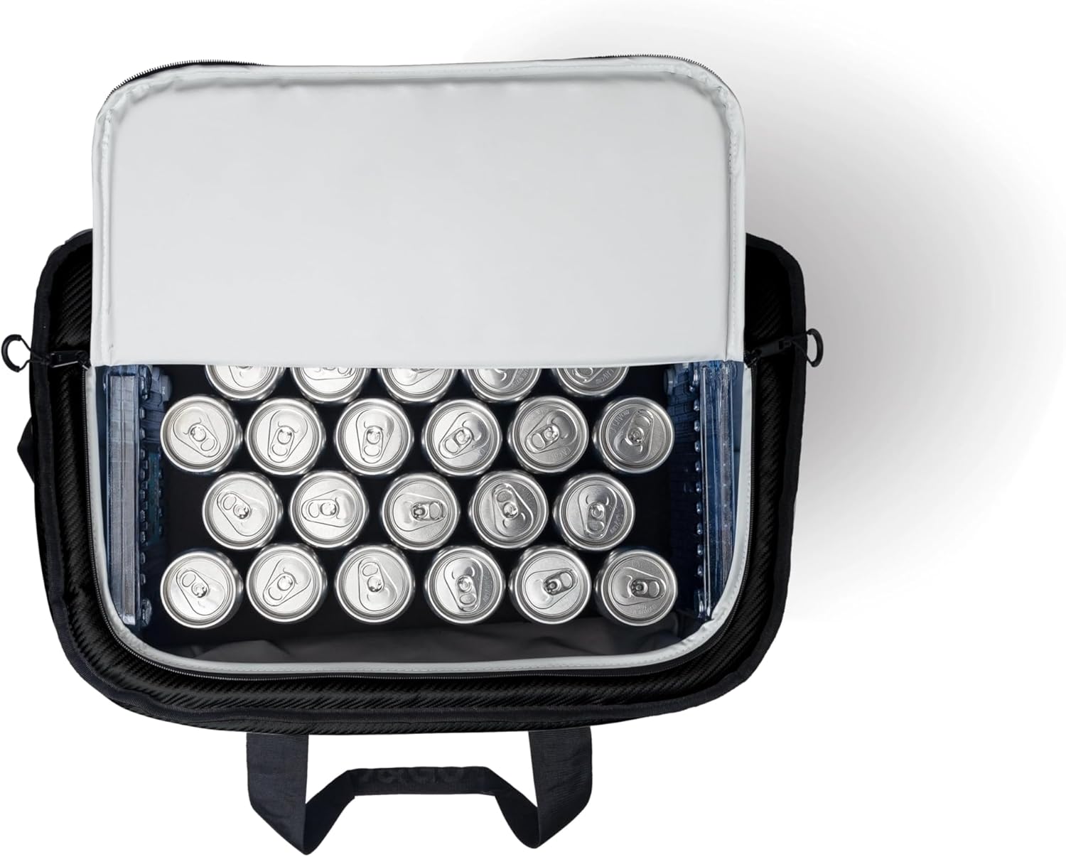 AO Coolers Stow-N-Go Carbon Soft Cooler, Low-Profile, Leakproof with High-Density Insulation, Holds Ice for 24 Hours