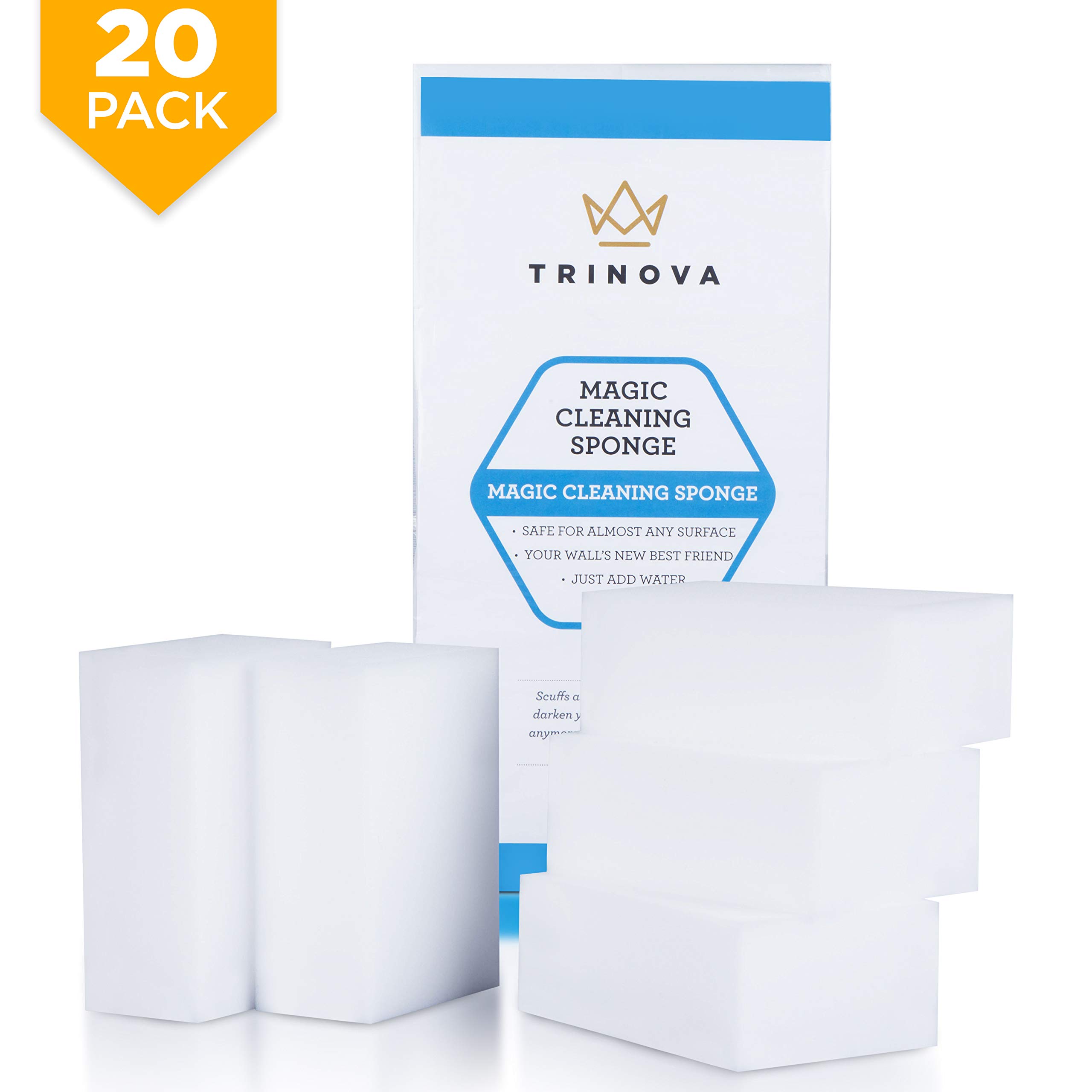 20 Pack Magic Cleaning Eraser Sponge Best For Hard Surfaces In