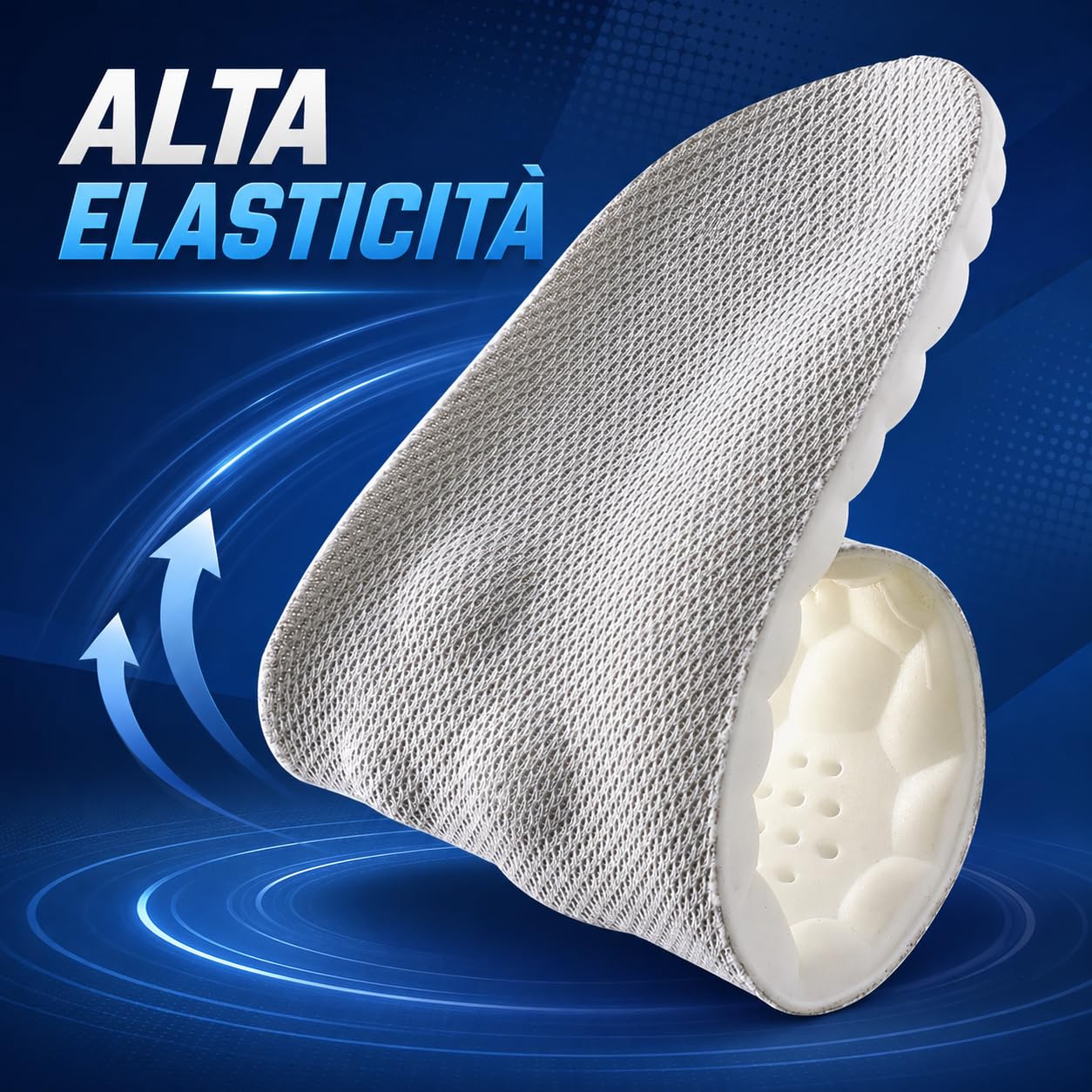 Flexora Solette Massaggianti Plantare Morbido e Traspirante con Cuscinetto Tallone Supporto Arco per Camminata e Uso Quotidiano (Verde,43-44)