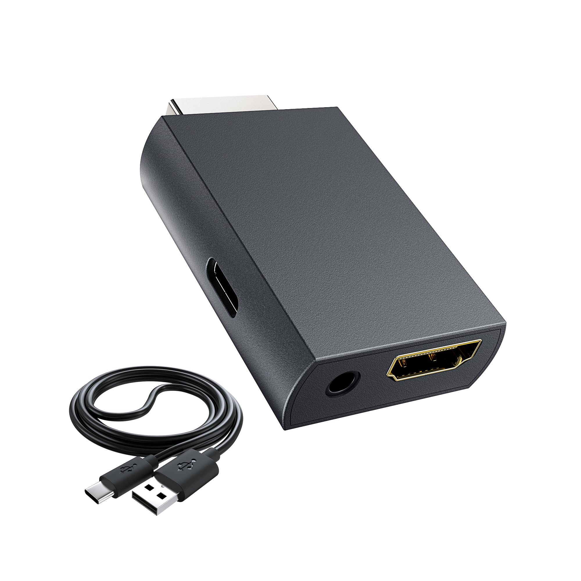 May Flash Adattatore convertitore da PS2 a HDMI, convertitore video con uscita audio da 3,5 mm per HDTV e monitor HDMI, compatibile con tutte le modalità di visualizzazione PS2