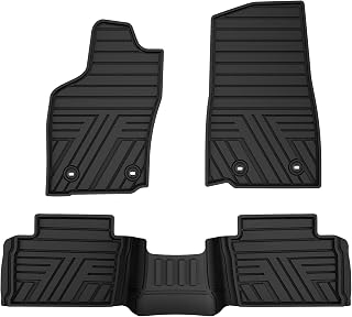 Rubber Floor Mats for Toyota Tacoma 2024-2026 Black Double Cab Auto Tran
