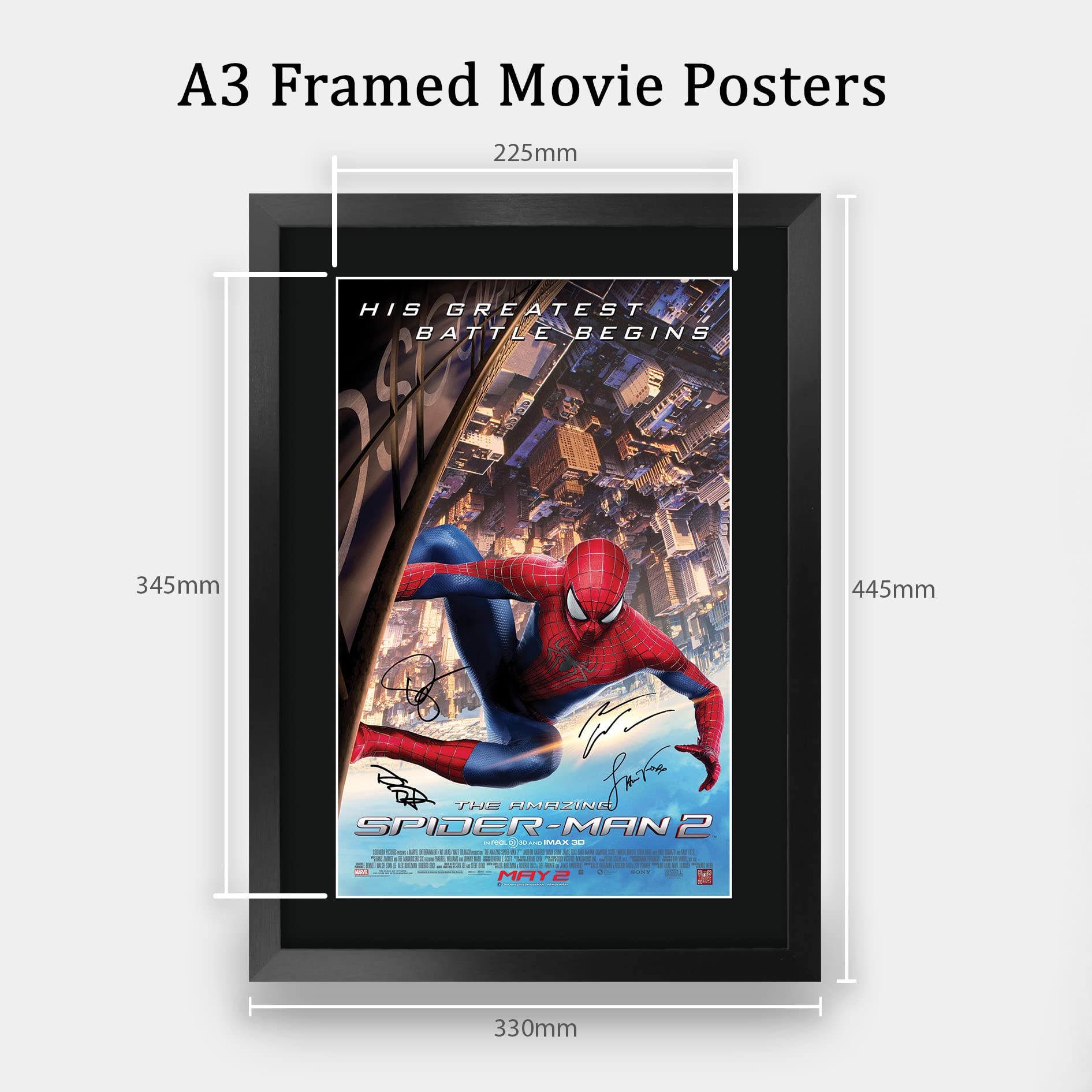 Amazon.com: HWC Trading Amazing Spider-Man 2 Andrew Garfield 16 x