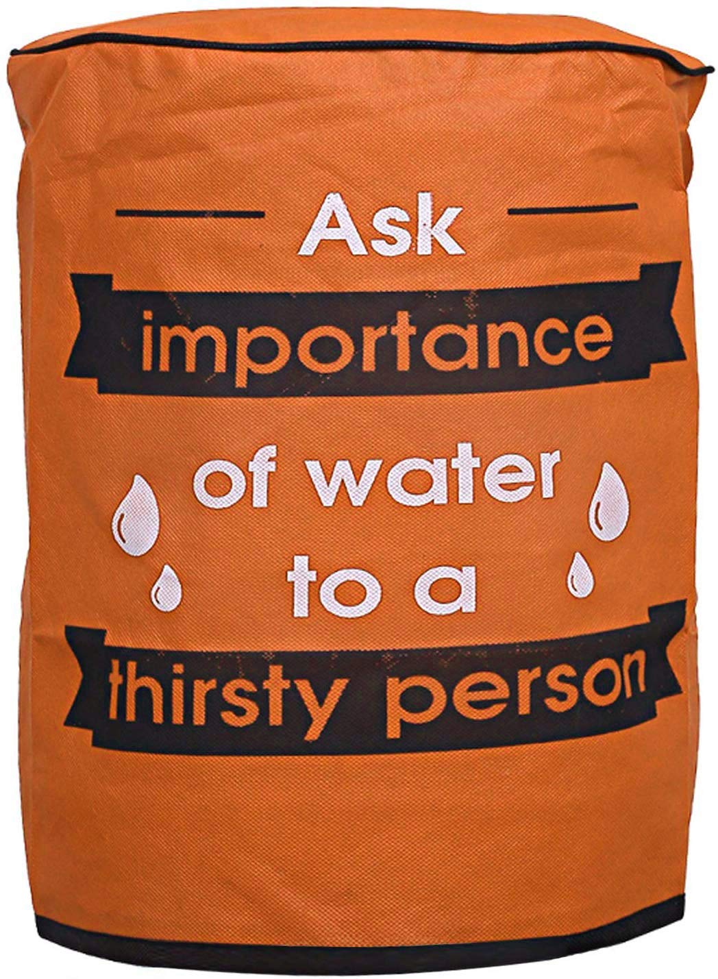 Kuber Industries Rexine Water Dispenser Bottle Cover with Water Level Indication 20 Litre (Orange) - CTKTC031275 (B081K7WJL2) Amazon Price History, Amazon Price Tracker