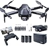 CHUBORY X10 PRO GPS Drone with Camera for Adults 4K UHD, 90 Min Long Flight Time,3280 FT Long Control Range, Auto Return, Follow Me, Brushless Motor, RC Quadcopter for Beginners(<250g)