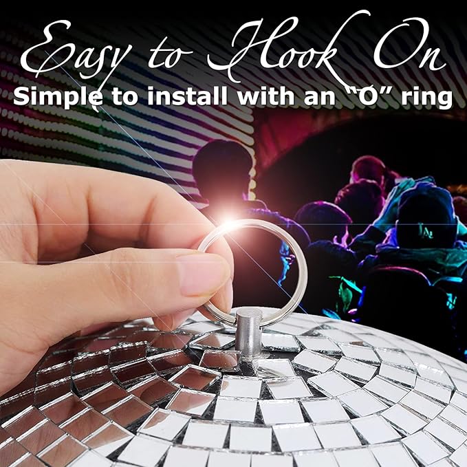 16 inch Mirror Ball Disco Ball for DJ Club Stage Bar Party Wedding Holiday Decoration