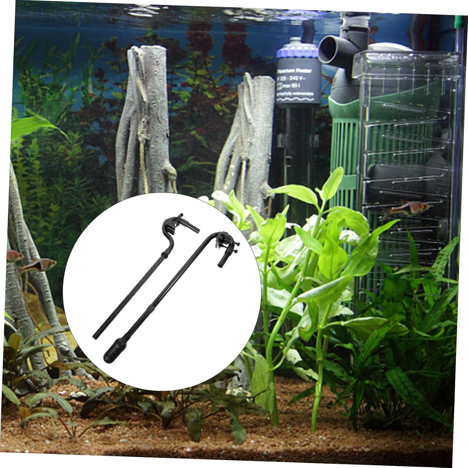 Mipcase 2sets Water Tube for Aquarium and Fish Tank and Lightweight Plastic Water Tubing Suitable for External Use Replacement Parts for Aquariums