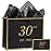 momoake 30th Birthday Gift Bag with Card and Tissue Paper for Men Women, 1995 30 Year Old 13 Elegant Black Gold Anniversary Keepsake Party Present Shopping Paper Bags for Gifts Wrapping (1995 30th)