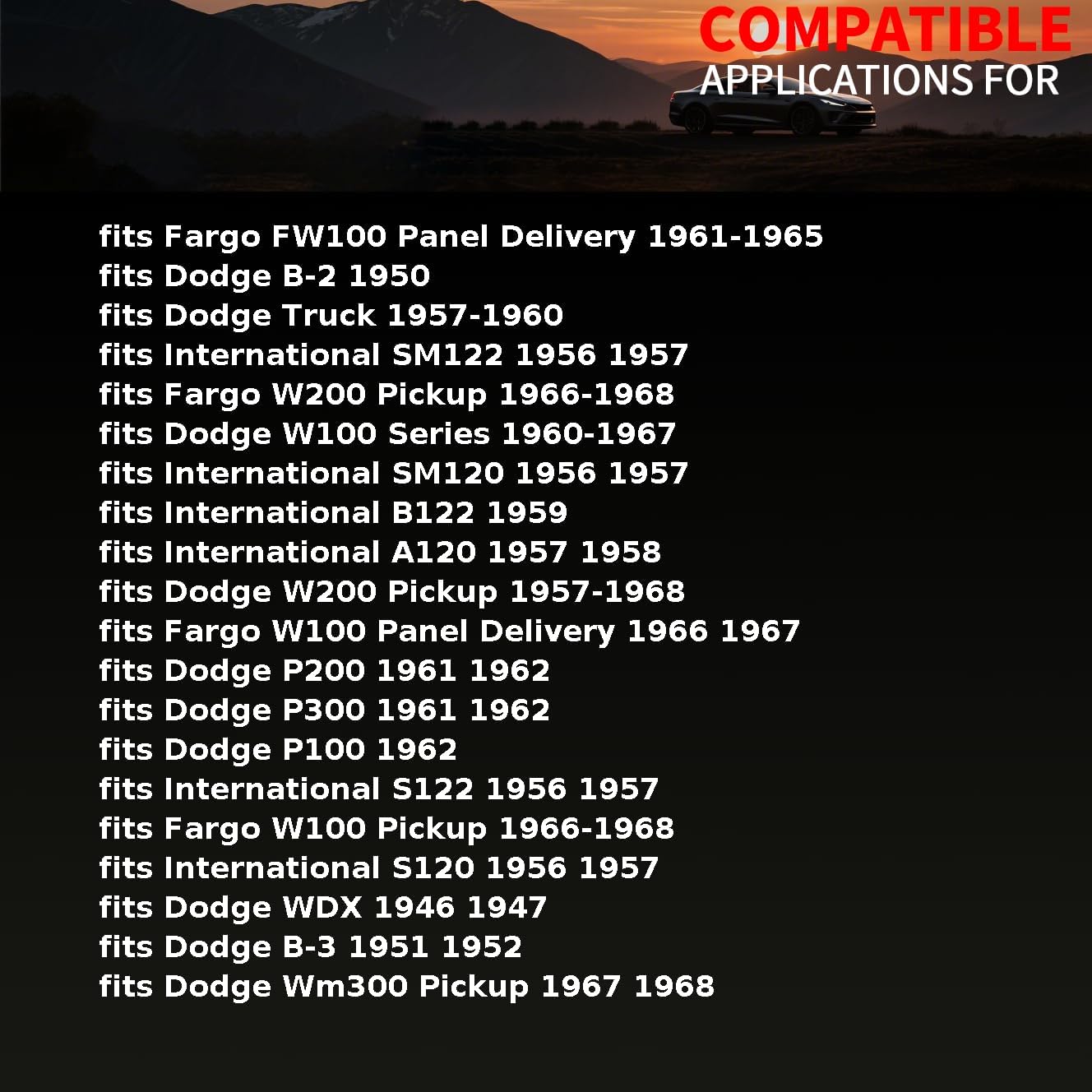 Transfer Case Output Shaft Seal Front Transfer Case Seal fits Dodge B-3,P200,B-2,B-1 Truck,P100 1948 1949 1950 1951 1952 1953 1954 1955-1962 Replacement 1569915, 1502929, 1669851 1 X