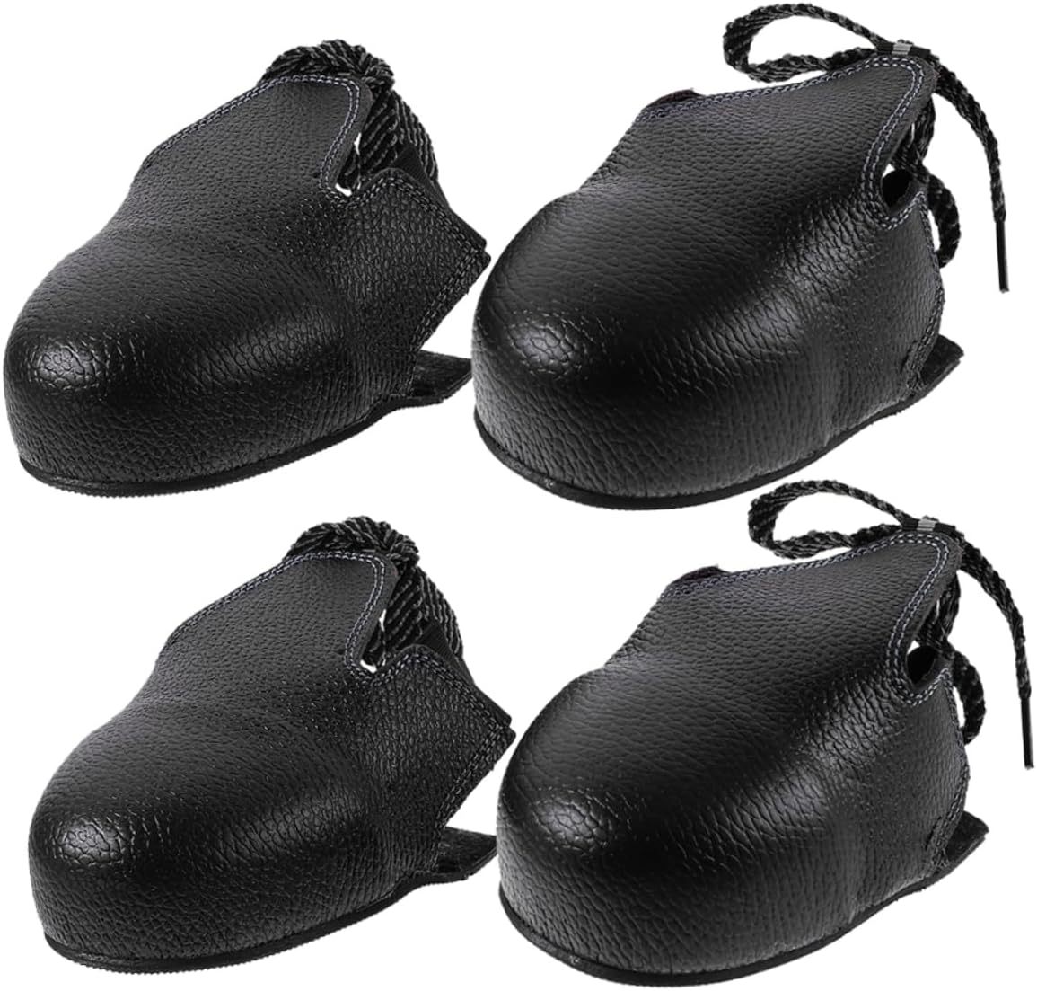Gatuida 2 Pairs Safety Overshoes with Caps Non Slip Unisex Shoe Covers for Construction Production Areas Wear Resistant Foot Protection Slip Sole for Enhanced Safety