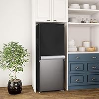 Vista 7 de Funda para refrigerador para exteriores, 600D, resistente, 100% impermeable, cubierta vertical para congelador, fundas exteriores para refrigerador.