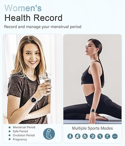 Miniatura 6 de Relojes inteligentes para mujer, 1.106 pulgadas AMOLED de pantalla pequeña, reloj inteligente para responder/hacer llamadas para teléfonos Android