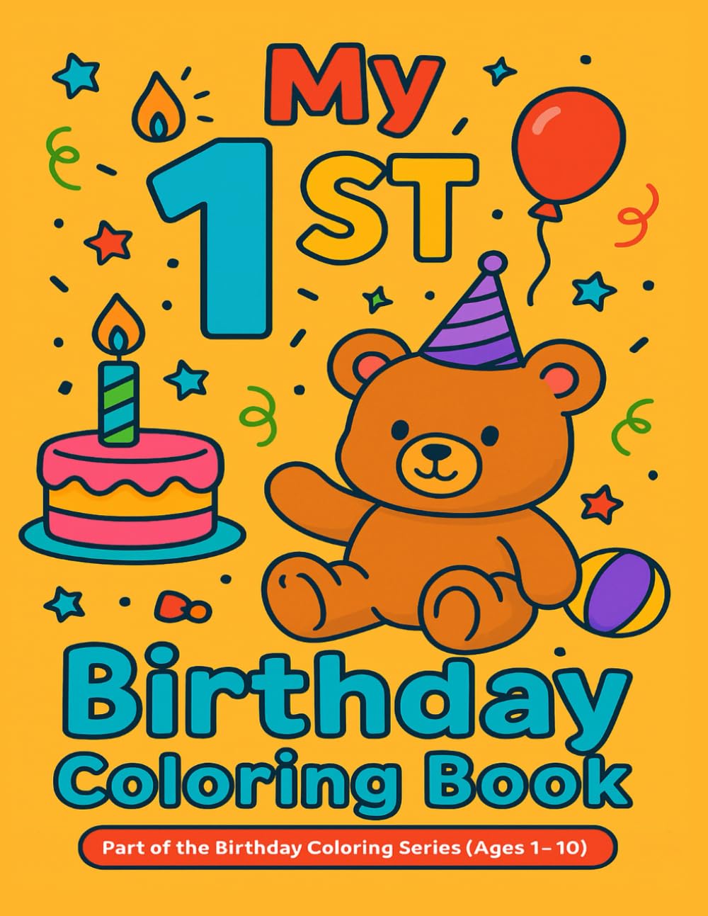 My First Birthday Coloring Book