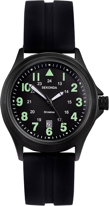 z Orologio Da Polso Zcc Time4 Grande Uomo Analogico Data Quarzo Silver